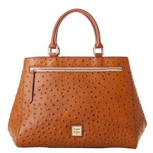 Dooney and Bourke Ostrich Zip Satchel